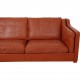 Børge Mogensen 3.seater 2213 sofa in patinated cognac leather