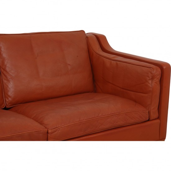 Børge Mogensen 3.seater 2213 sofa in patinated cognac leather