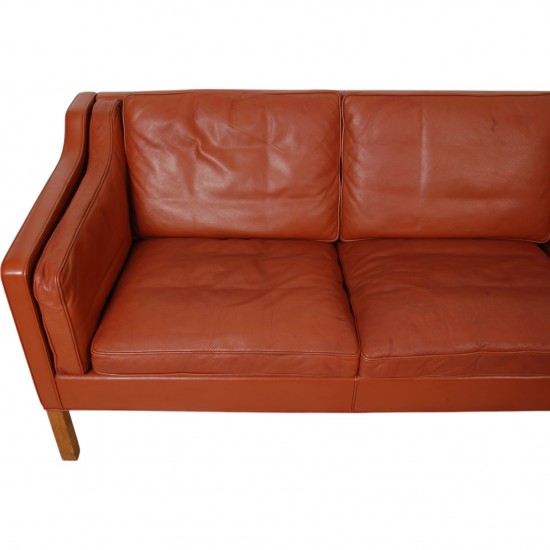 Børge Mogensen 3.seater 2213 sofa in patinated cognac leather