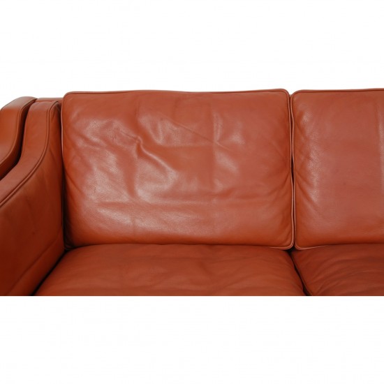 Børge Mogensen 3.seater 2213 sofa in patinated cognac leather