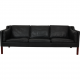 Børge Mogensen 3.seater 2213 sofa in black leather