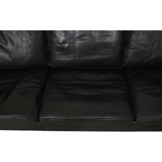 Børge Mogensen 3.seater 2213 sofa in black leather