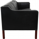 Børge Mogensen 3.seater 2213 sofa in black leather