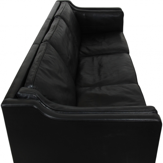 Børge Mogensen 3.seater 2213 sofa in black leather