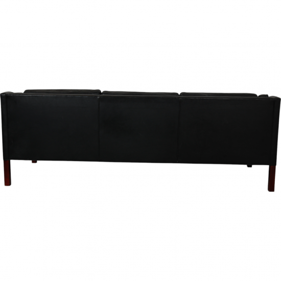 Børge Mogensen 3.seater 2213 sofa in black leather