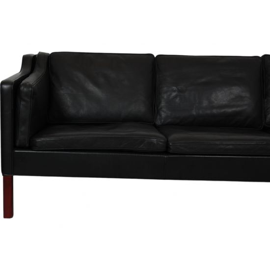 Børge Mogensen 3.seater 2213 sofa in black leather