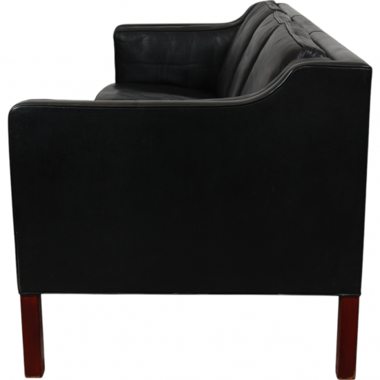 Børge Mogensen 3.seater 2213 sofa in black leather