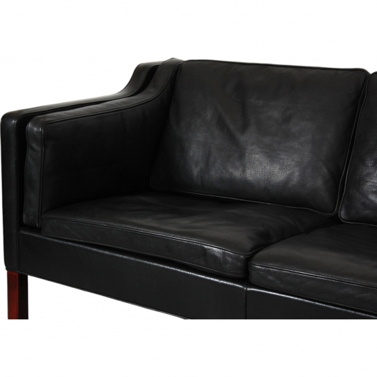 Børge Mogensen 3.seater 2213 sofa in black leather