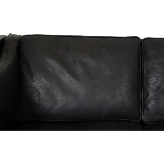 Børge Mogensen 3.seater 2213 sofa in black leather