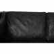 Børge Mogensen 3.seater 2213 sofa in black leather