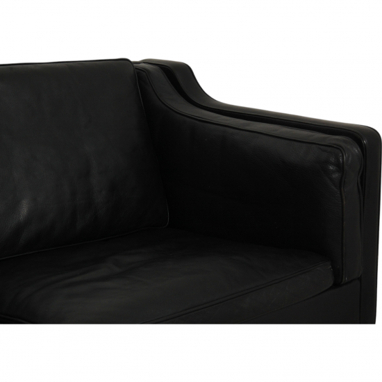 Børge Mogensen 3.seater 2213 sofa in black leather