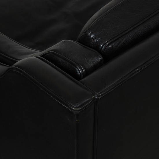 Børge Mogensen 3.seater 2213 sofa in black leather