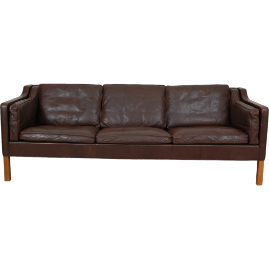 Børge Mogensen 3.seater 2213 sofa in brown leather