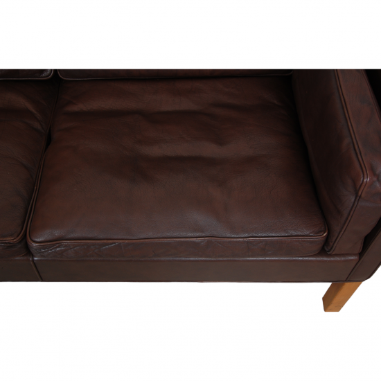 Børge Mogensen 3.seater 2213 sofa in brown leather