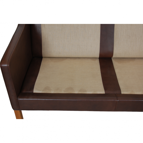 Børge Mogensen 3.seater 2213 sofa in brown leather