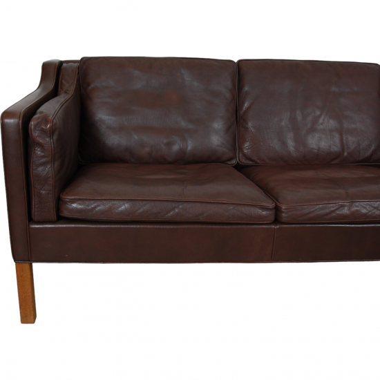 Børge Mogensen 3.seater 2213 sofa in brown leather