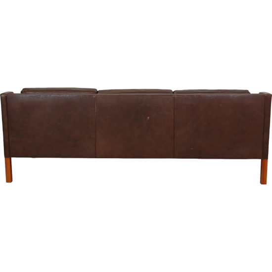 Børge Mogensen 3.seater 2213 sofa in brown leather