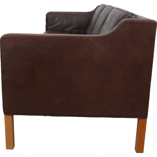 Børge Mogensen 3.seater 2213 sofa in brown leather