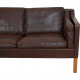 Børge Mogensen 3.seater 2213 sofa in brown leather