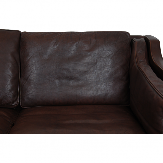 Børge Mogensen 3.seater 2213 sofa in brown leather