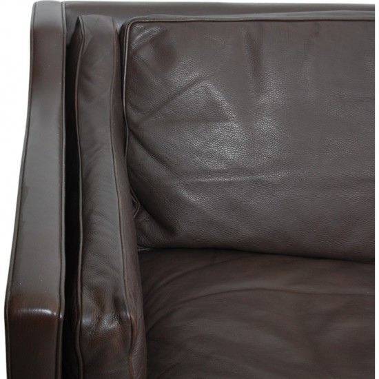 Børge Mogensen 2213 3.seater sofa in dark brown leather