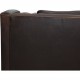 Børge Mogensen 2213 3.seater sofa in dark brown leather