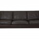 Børge Mogensen 2213 3.seater sofa in dark brown leather