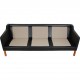 Børge Mogensen 2213 3.seater sofa in black leather