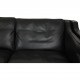 Børge Mogensen 2213 3.seater sofa in black leather