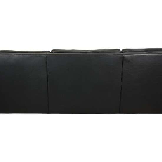 Børge Mogensen 2213 3.seater sofa in black leather