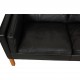 Børge Mogensen 2213 3.seater sofa in black leather