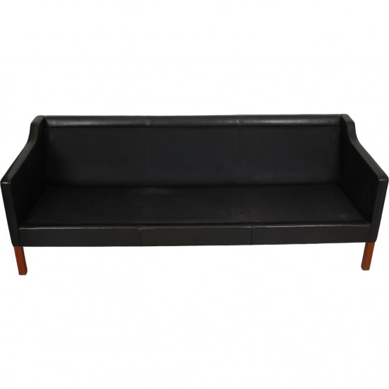 Børge Mogensen 2213 3.seater sofa in black leather