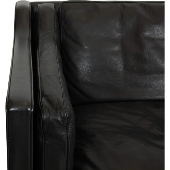 Børge Mogensen 2213 3.seater sofa in black leather