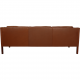 Børge Mogensen 2213 sofa in brown leather