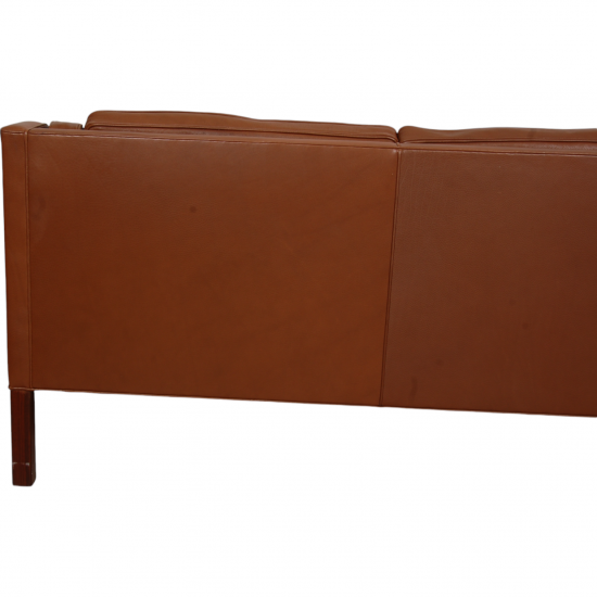 Børge Mogensen 2213 sofa in brown leather