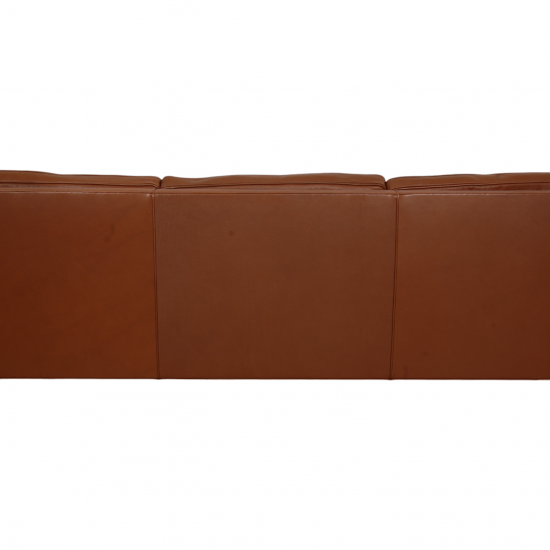 Børge Mogensen 2213 sofa in brown leather