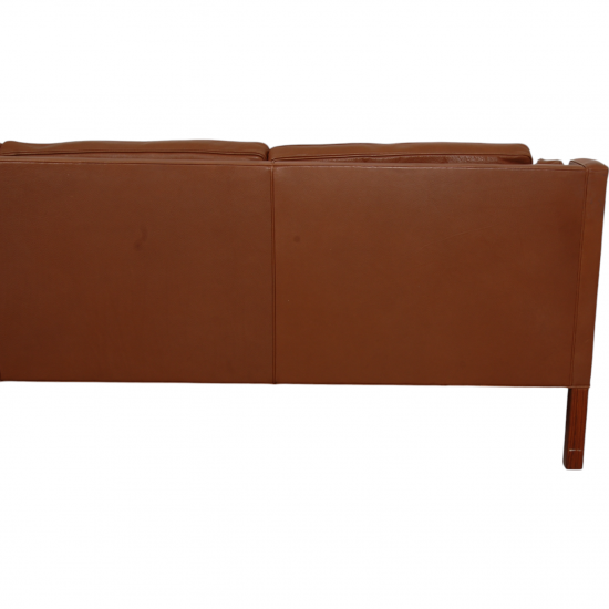 Børge Mogensen 2213 sofa in brown leather