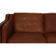 Børge Mogensen 2213 sofa in brown leather