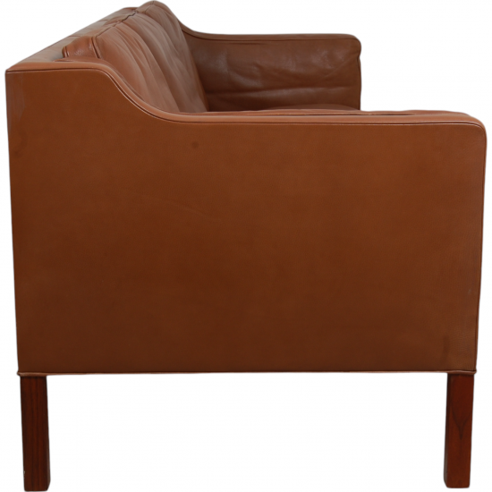 Børge Mogensen 2213 sofa in brown leather