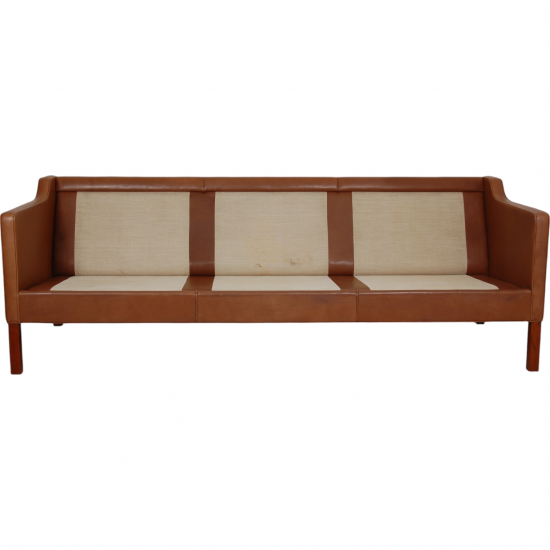 Børge Mogensen 2213 sofa in brown leather