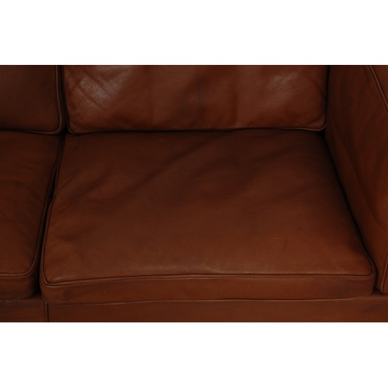 Børge Mogensen 2213 sofa in brown leather