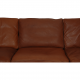 Børge Mogensen 2213 sofa in brown leather