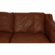 Børge Mogensen 2213 sofa in brown leather