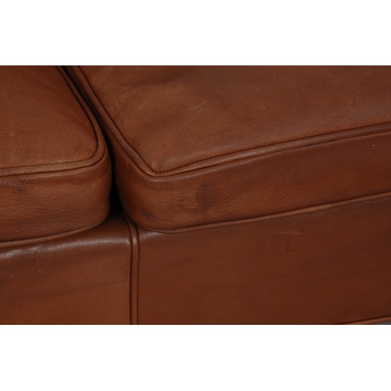 Børge Mogensen 2213 sofa in brown leather