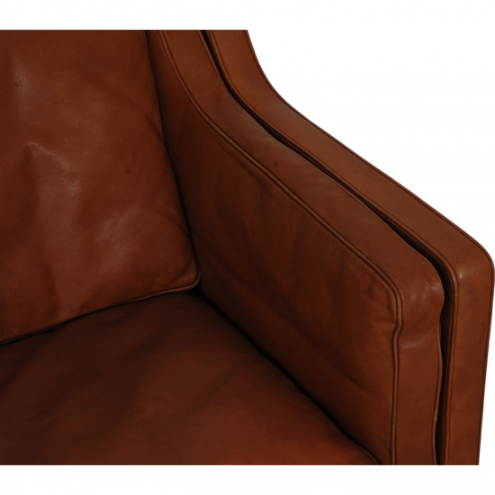 Børge Mogensen 2213 sofa in brown leather