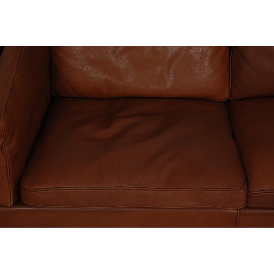 Børge Mogensen 2213 sofa in brown leather