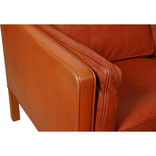 Børge Mogensen 2213 3.seater sofa in cognac leather