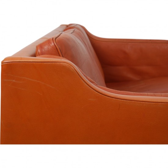 Børge Mogensen 2213 3.seater sofa in cognac leather