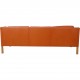 Børge Mogensen 2213 3.seater sofa in cognac leather