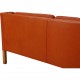 Børge Mogensen 2213 3.seater sofa in cognac leather